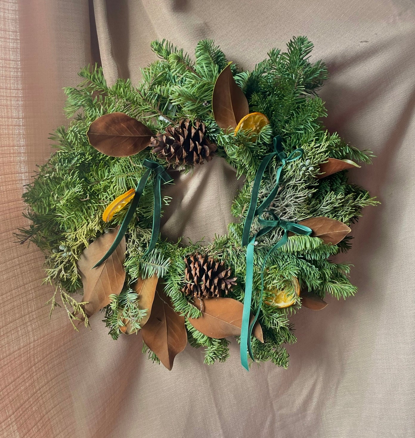 Citrus Magnolia Wreath