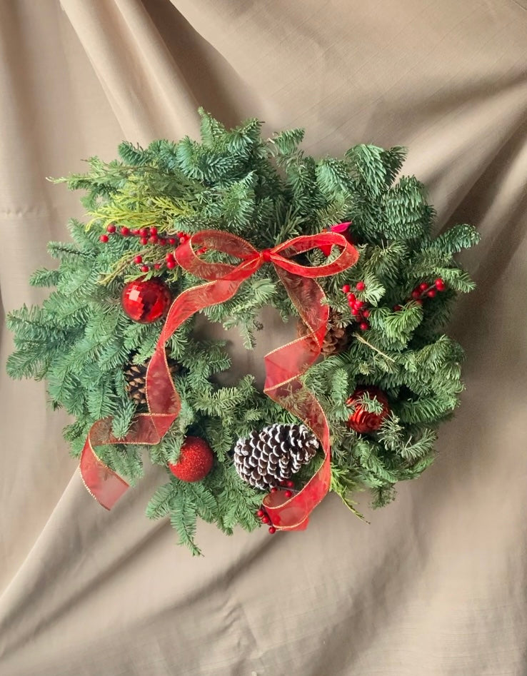 Cardinal Wreath